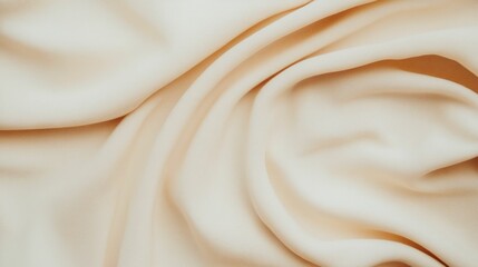 Obraz premium Minimalist Organic Fiber Fabric with Elegant Flowing Texture Representing Conscious and Sustainable Fashion Choices in a Neutral Calming Palette