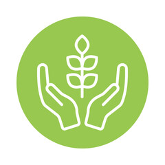 Obraz premium Grain Vector Circle Outline Icon . Eps 10 file
