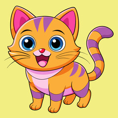 cheerful playful cat