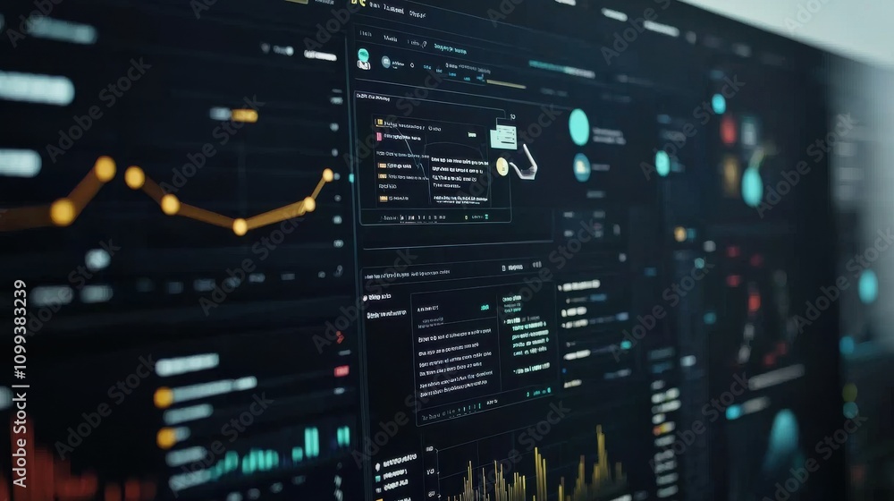 Poster data analytics dashboard and visualization interface