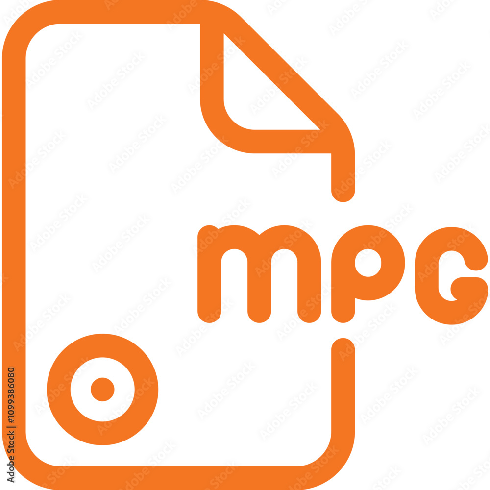 Aufkleber mpg logo design featuring a stylized document with a circular element and modern typography in brigh