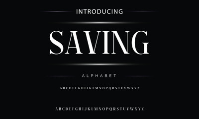 Modern alphabet letters font logo. Typography luxury minimal lettering fonts decorative wedding vintage retro logos. vector illustration