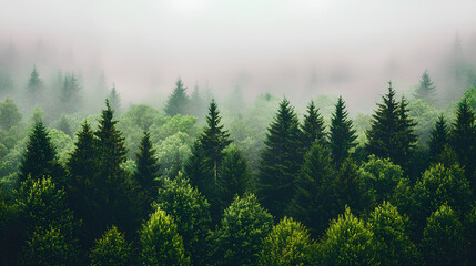 Fototapeta premium Aerial photography of forest