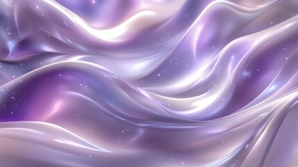 Obraz premium soft lavender and silver nebula, seamless background, calming space atmosphere, gentle gradients, ethereal tones, smooth flow