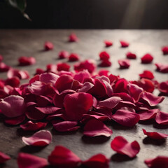 Liebe - Tanzende Rosenbl&auml;tter als Symbol der Liebe