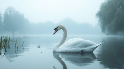 Obraz premium Swan in the lake