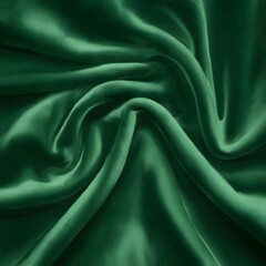Obraz premium Texture, background, pattern. Texture of green silk fabric. Beautiful emerald green soft silk fabric, Green velvet fabric, Dark green fabric cloth texture for background and design art work,