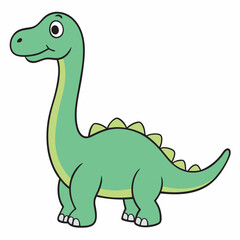 Obraz premium Hand drawn dinosaur cartoon character