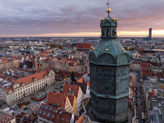 Rynek miasta Wroclawia © sopthedrone