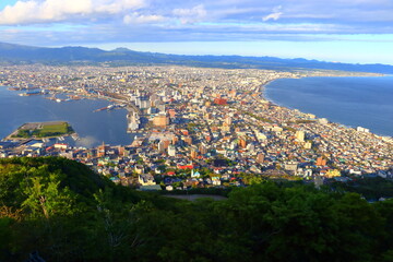 Japan, Hokkaido, Hakodate, Mount Hakodate, night view