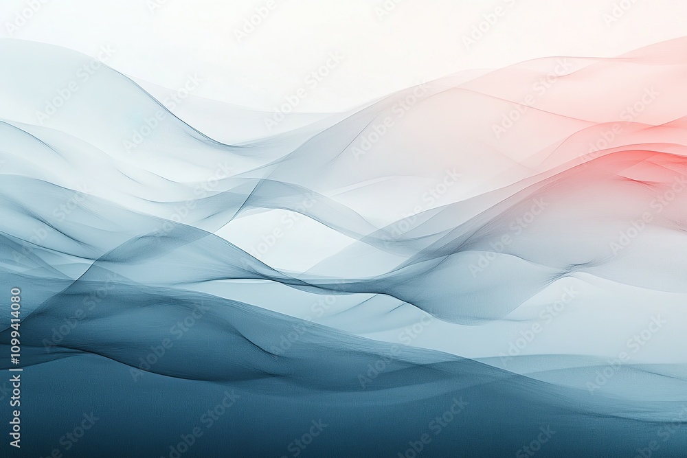 Poster fluid gradient waves.
