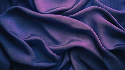 Fototapeta premium Flowing purple and blue fabric with soft gradients.