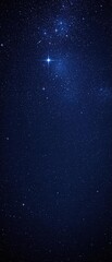 Obraz premium Shimmering starfield on a clear dark blue background, dark blue, celestial bodies, galaxy