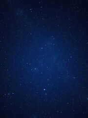 Fototapeta premium Dense cluster of stars forming a celestial map across a midnight blue sky, stars, sparkling, charting, night sky