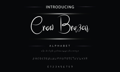 Hand drawn vector alphabet. Modern monoline signature script font. Elegant Signature Font. Best Alphabet Beautiful Calligraphy Signature Font lettering