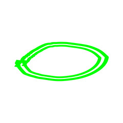 Circle Doodle hand drawn vector