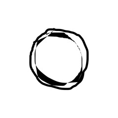 Circle Doodle hand drawn vector