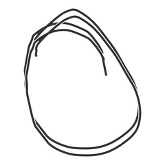Circle Doodle hand drawn vector