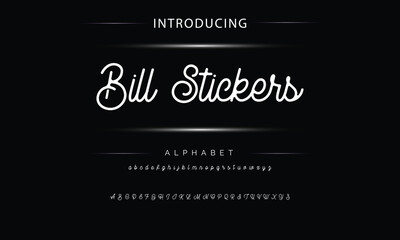 Hand drawn vector alphabet. Modern monoline signature script font. Elegant Signature Font. Best Alphabet Beautiful Calligraphy Signature Font