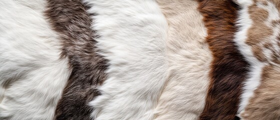 Textured fur patterns in various natural colors.