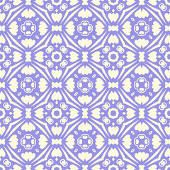 Fototapeta premium Floral Geometry: Seamless Pattern for Stylish Wallpaper and Textiles