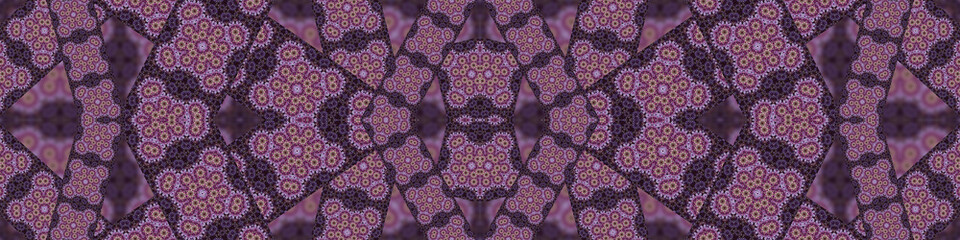 seamless pattern banner. Abstract symmetrical pattern. Abstract texture