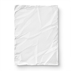 Obraz premium Single sheet of crumpled white paper with coffee stains, coffee stains, coffee spills