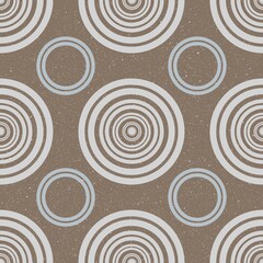 Circles seamless pattern creates a modern background design for various applications