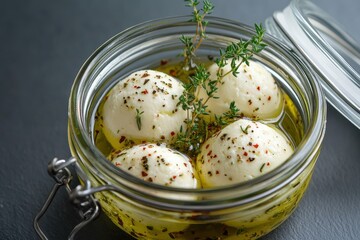 Labneh Cheese Balls in Oil