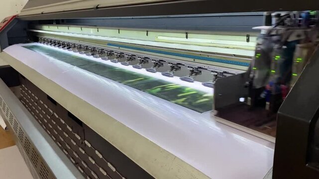 Large banner printing machine