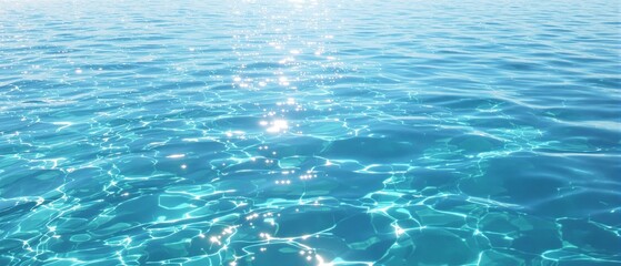 Obraz premium Gentle waves on a lake surface creating crystal clear water ripples, reflections, stillness, outdoor setting, peaceful atmosphere, lake ripples
