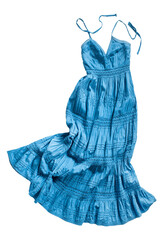 Blue sundress isolated