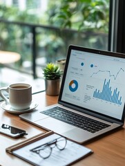 Cozy office setup with a desktop and notes focusing on content strategies and backlink opportunities