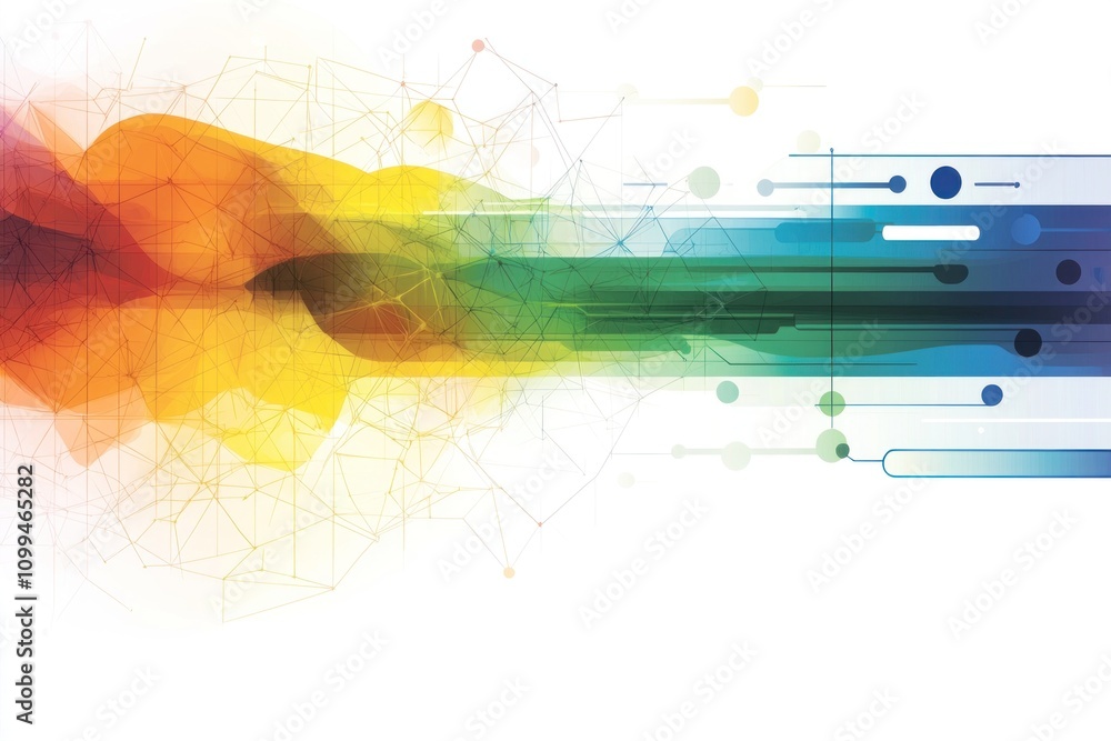 Poster dynamic abstract art digital creation visual design colorful environment creative perspective contem