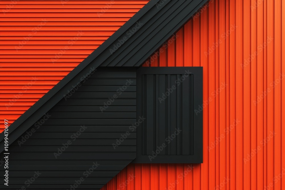 Poster modern architectural design elements urban setting abstract content vibrant environment artistic vie
