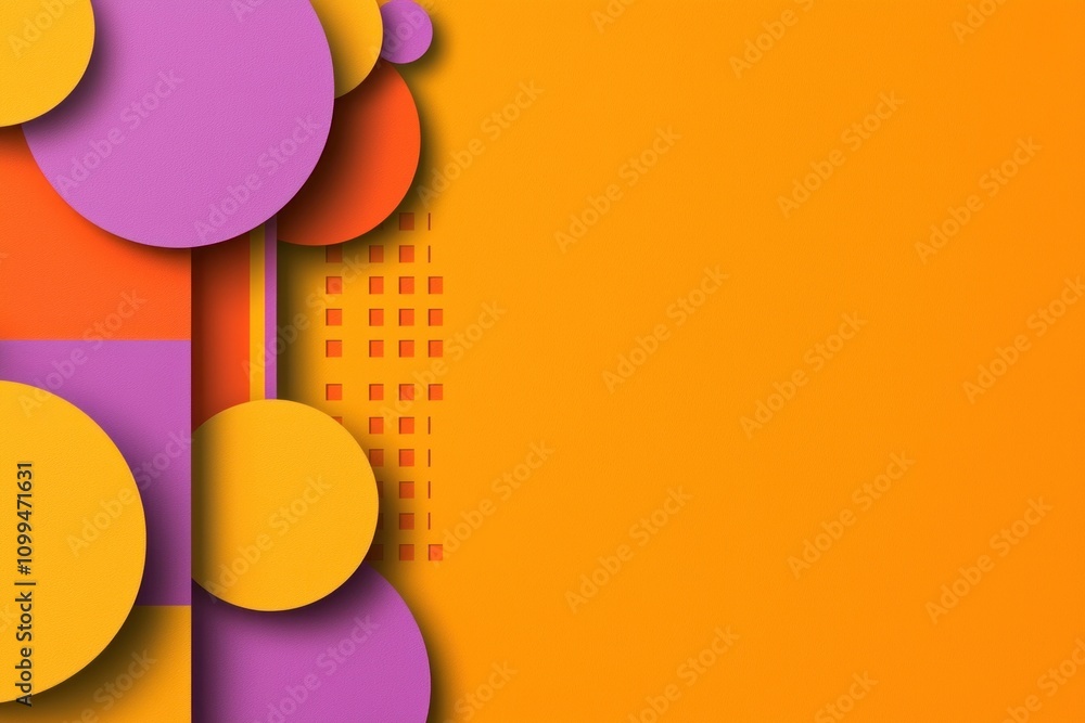 Poster colorful geometric patterns abstract design digital art bright environment close-up view visual aest