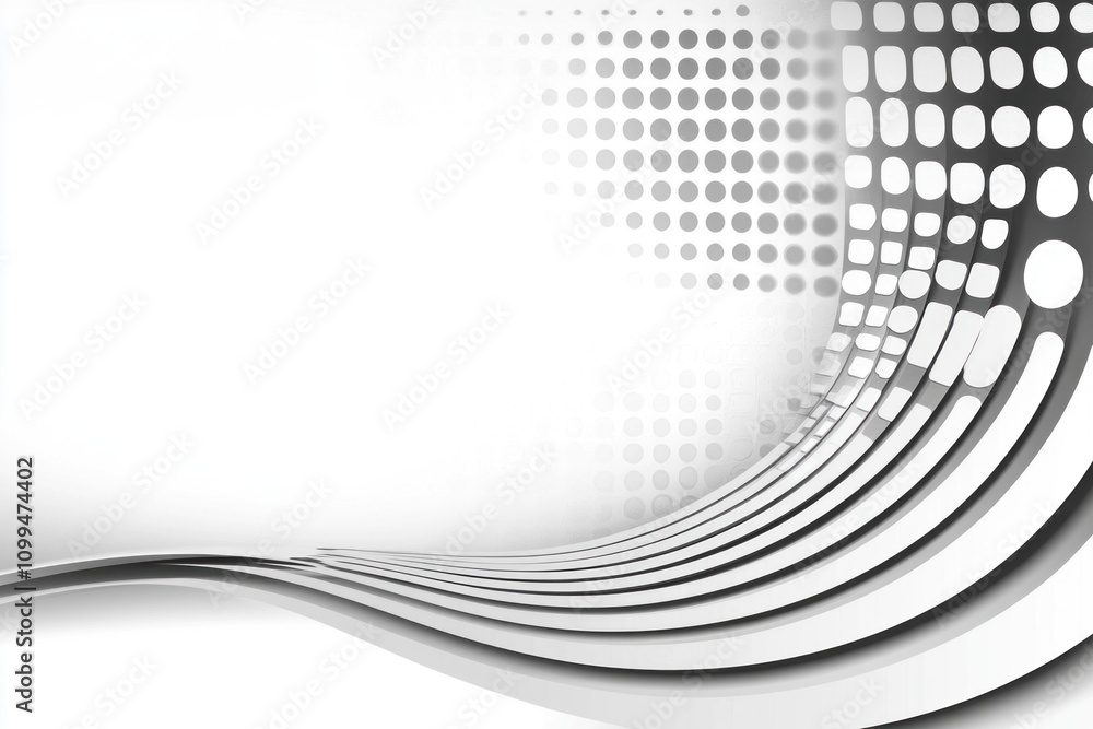 Poster dynamic abstract design modern art gallery digital artwork creative space eye-level view visual inno