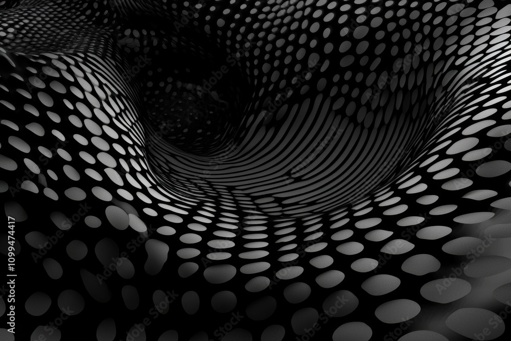 Poster dynamic black and white pattern creation abstract environment digital art creative perspective visua