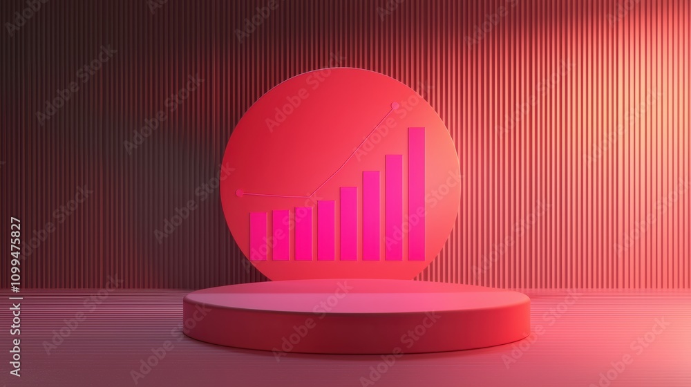 Poster a blank virtual dashboard with placeholder analytics graphics floating in a futuristic marketing roo