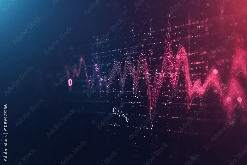 Poster dynamic data visualization technology insights digital environment infographic contemporary design a