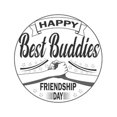 Obraz premium Best Buddies Typography Design