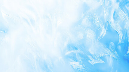 Obraz premium Blue ice and cracks on the surface of the ice