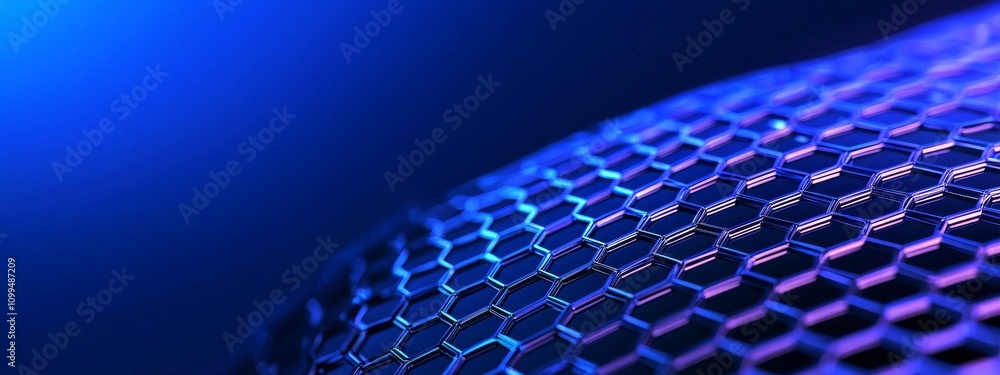 Poster abstract futuristic hexagon background. stock data analysis and automation. big data. 3d.