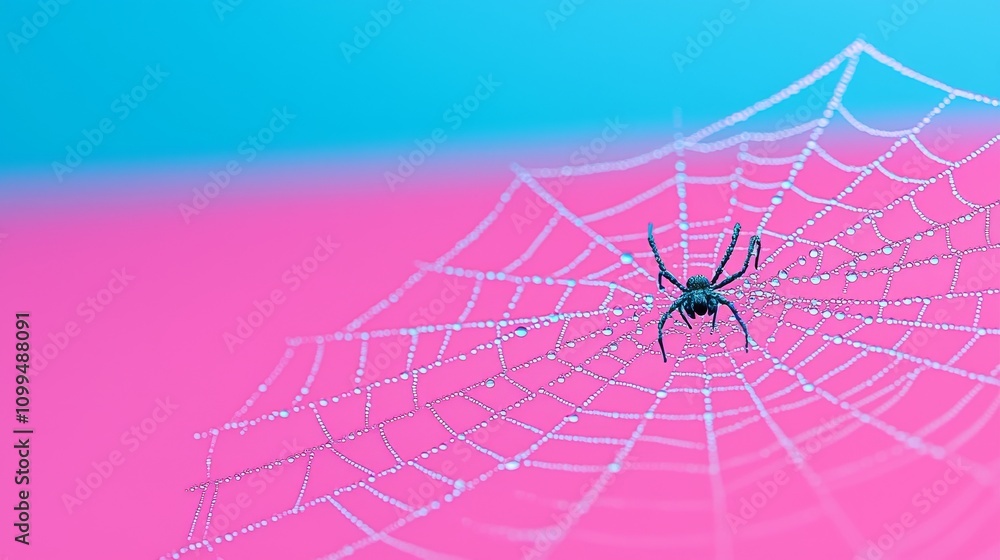 Poster gleam and distortion. bright website gradient in azure, turquoise, and violet. the internet is woven