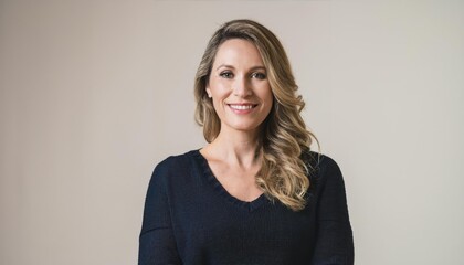 Obraz premium Happy Woman On Isolated Background 