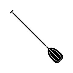 Paddle icon vector. Oar illustration sign. Rowing symbol or logo.