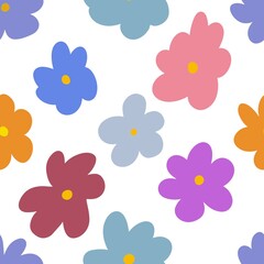 Flower illustration floral pattern backdrop