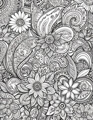 seamless pattern with flowers
