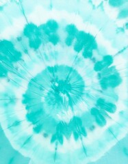 Fototapeta premium Teal Tie Dye Swirl Texture Abstract Background Fabric Dyeing Artistic Design