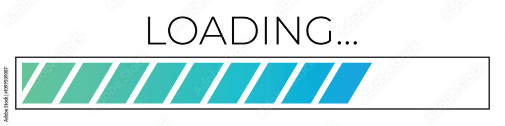 Poster loading progress bar. simple loading bar. progress bar. data loading bar. vector illustration